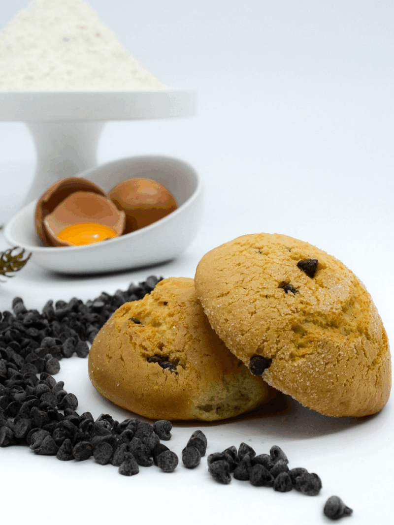 Biscotti al cucchiaio con gocce di cioccolato