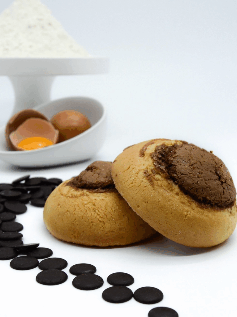 Biscotti al cucchiaio con cioccolato